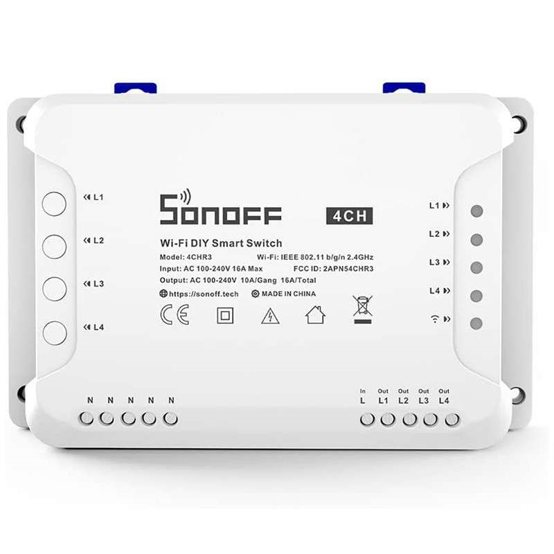 4-gang Wi-Fi Smart Switch with RF Control