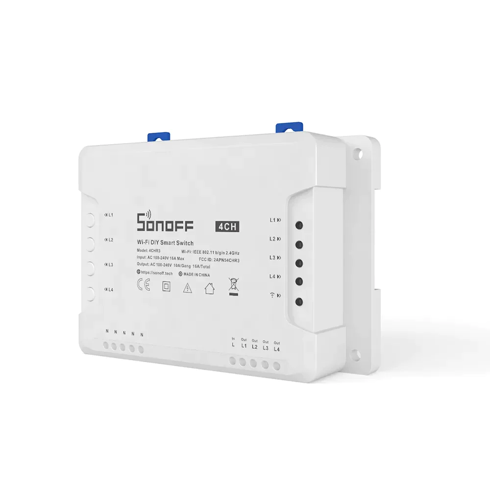 4-gang Wi-Fi Smart Switch with RF Control