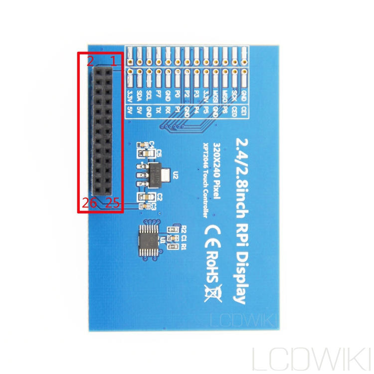 LCD Touch Module 2.4 inch Module With pin