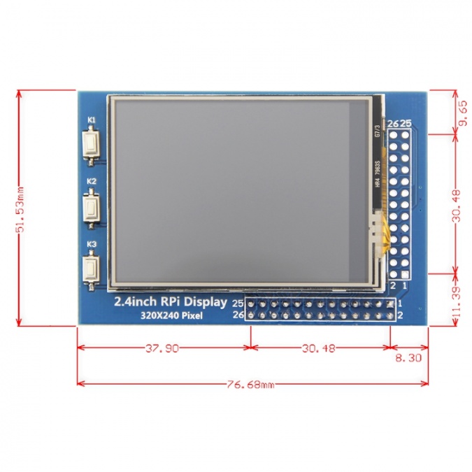 LCD Touch Module 2.4 inch Module With pin