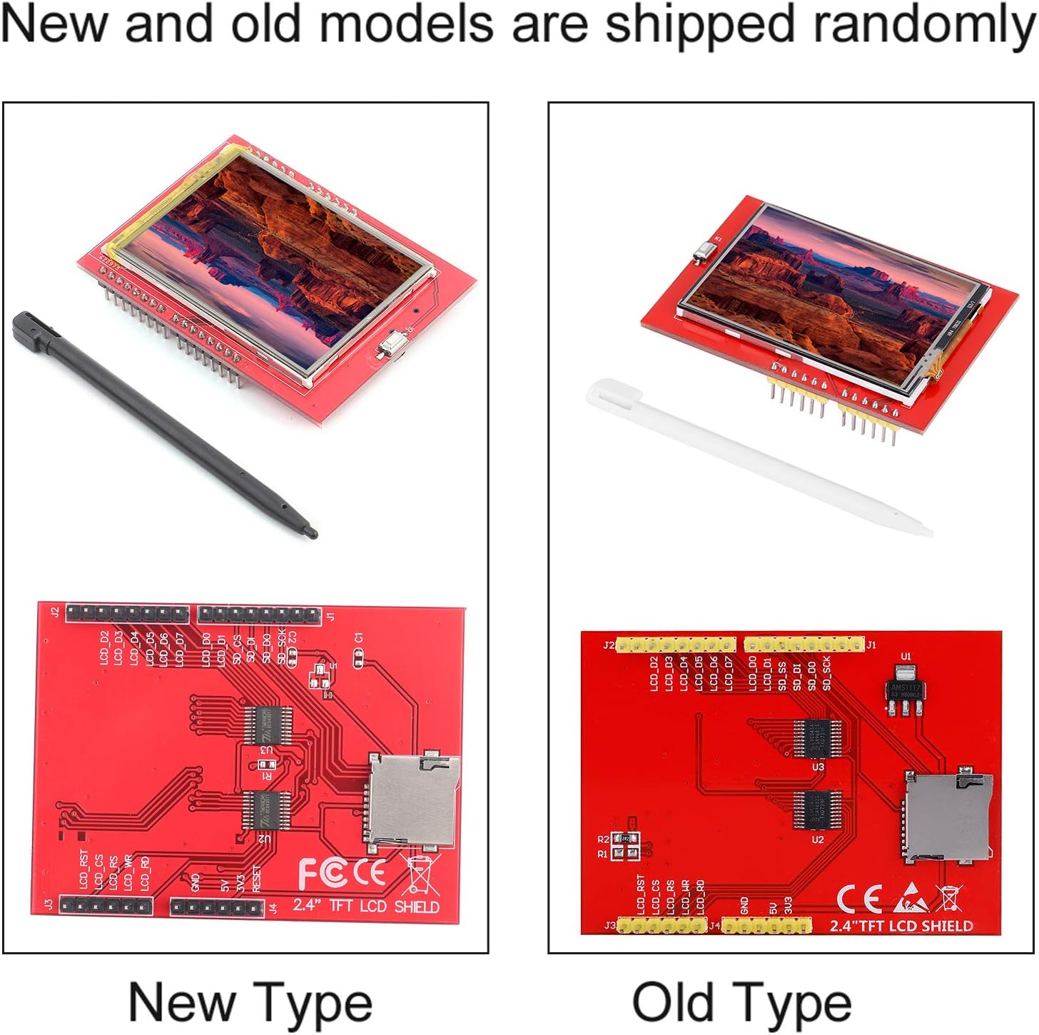 LCD TFT 2.4 inch Touch Display for Arduino UNO And Mega2560