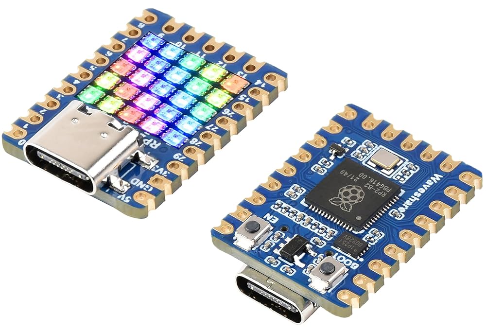 RP2040 Mini Development Board 5 × 5 RGB LED Matrix Development Board Module