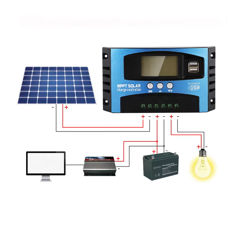 MPPT Solar Charge Controller ( 12V/24V ) 30A With Bluetooth Mobile APP