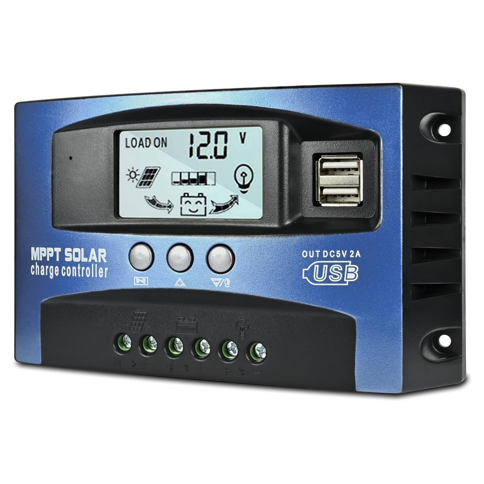 MPPT 60A Solar Charge Controller 12V/24V- With Bluetooth Mobile APP