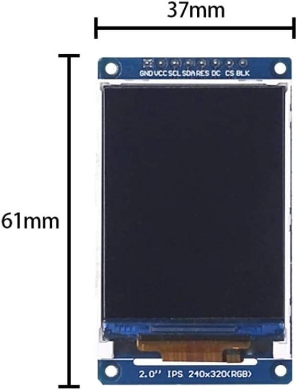 2.0 Inch Color IPS Full View TFT Display Module 240x320