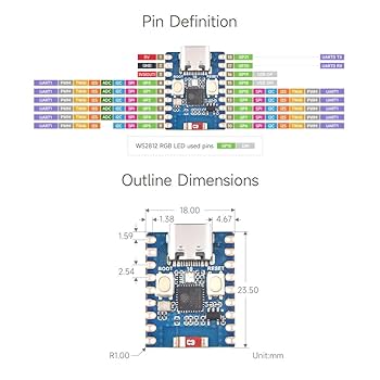 ESP32-C3-Zero-M - WiFi/Bluetooth development board