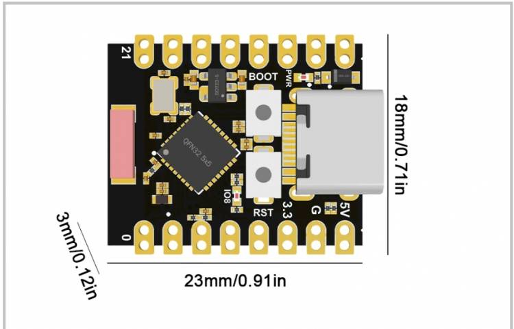 ESP32-C3 Super Mini Development Module