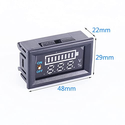 Lithium Battery Capacity Meter Tester – LED Display Voltmeter