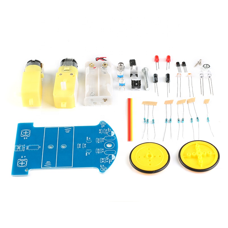 Line Following Robot Kit – DIY Unassembled Soldering Project