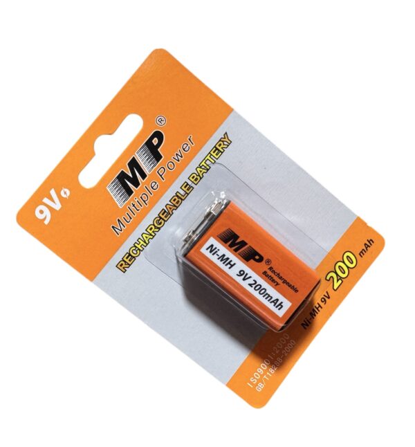 Battery 9V MP (Ni-MH) Rechargeable 200mah