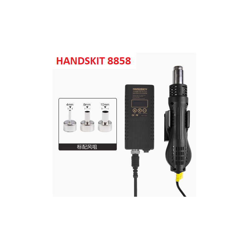 Handskit 8858 adjustable temperature range from 100°C to 500°C
