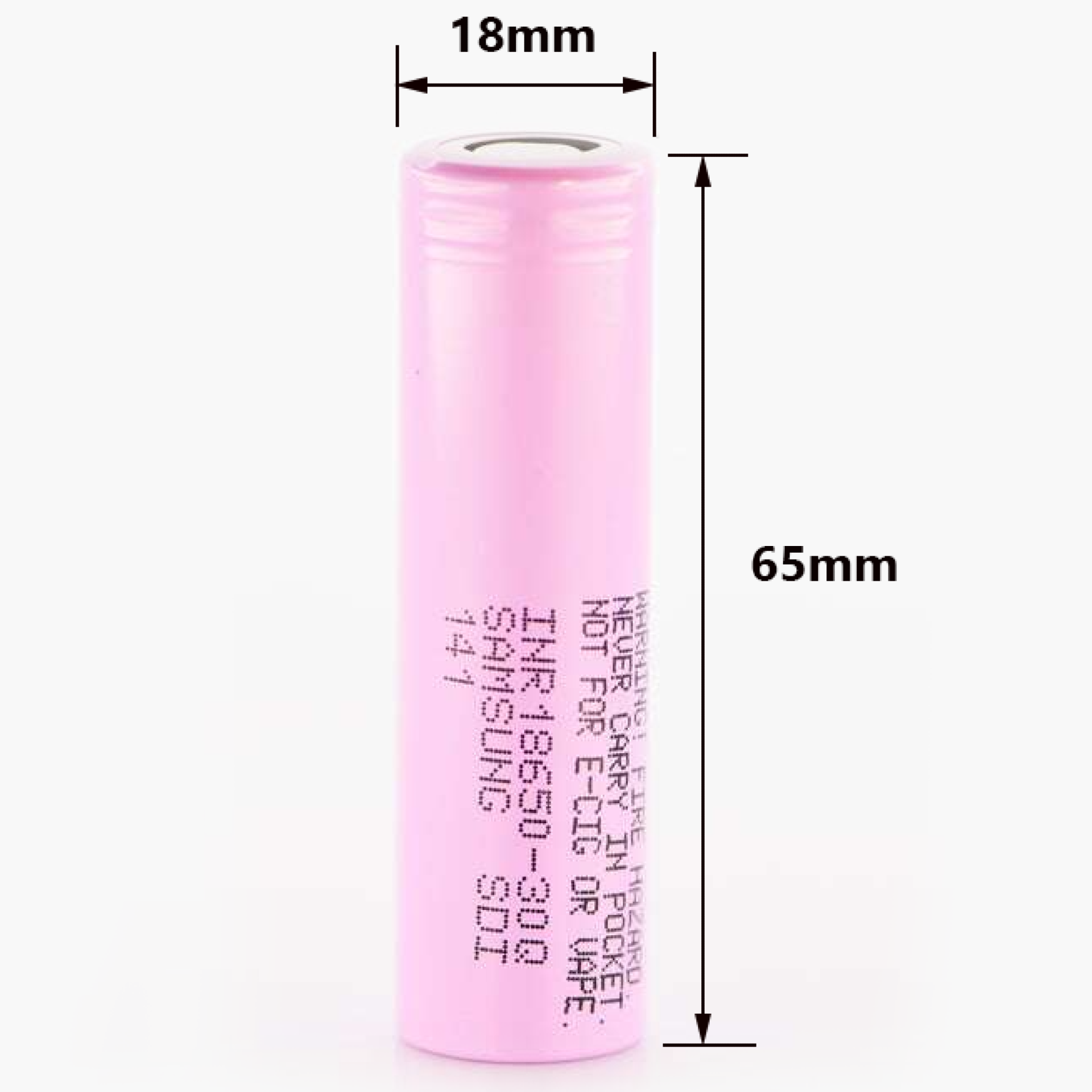 SAMSUNG 18650 Rechargeable Li-ion Battery High Drain INR18650-30Q 3.6V 15A 3000mAh (New) - Image 2