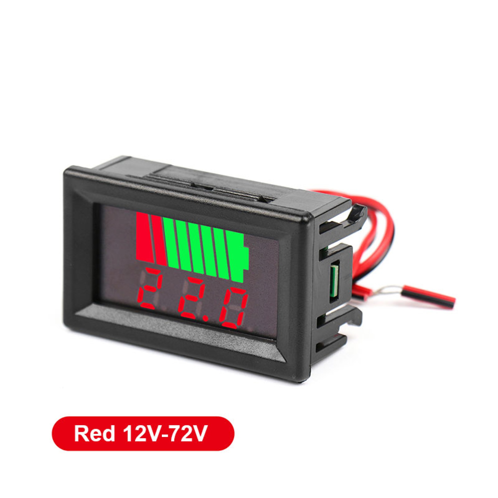 Battery Charge Level Indicator DC 12V 24V 36V 48V 60V 72V Battery Capacity Tester Meter Display LED Tester Volt - Image 3