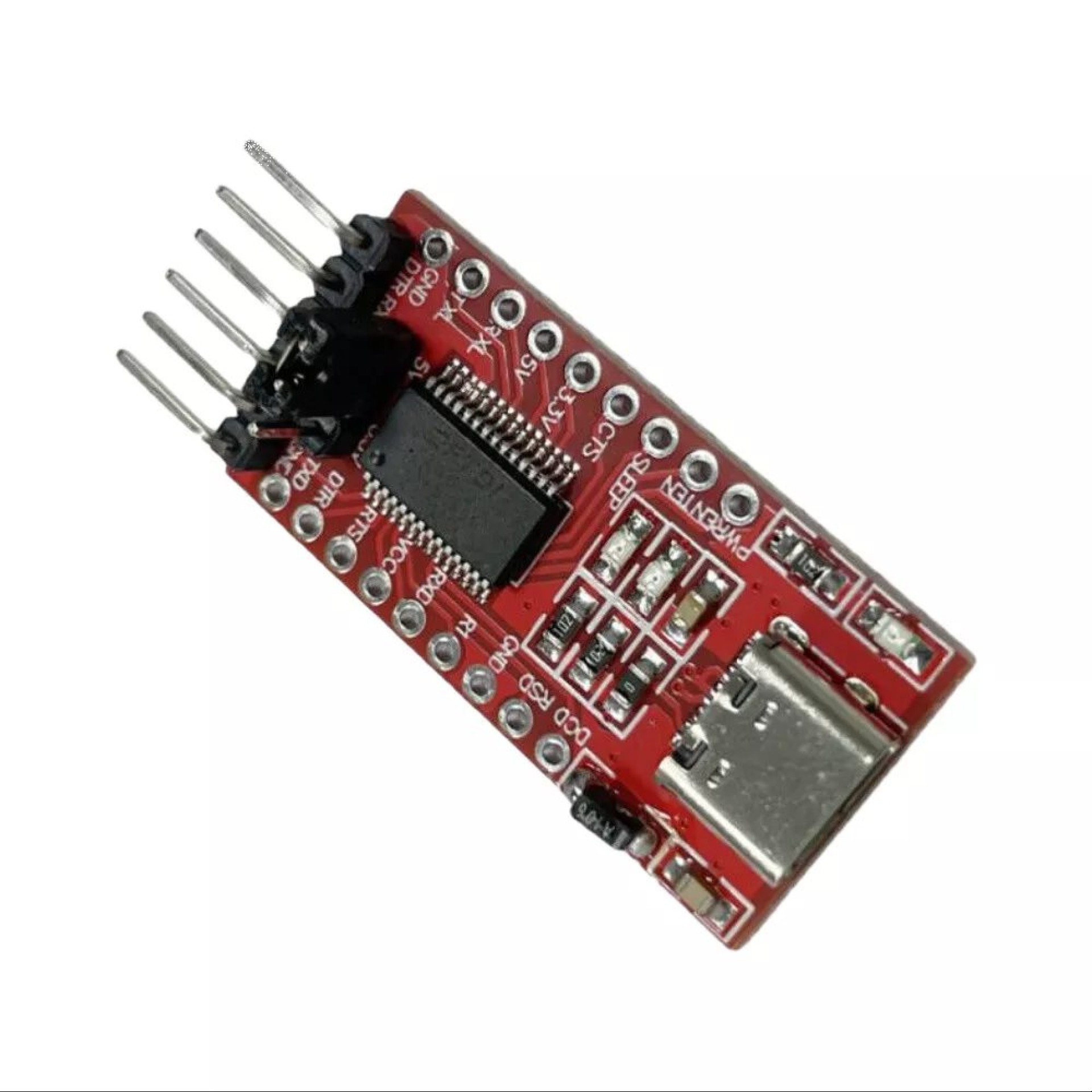 USB Type C to TTL FTDI Board Module FT232RL Switchable 3.3V/5V - Image 3