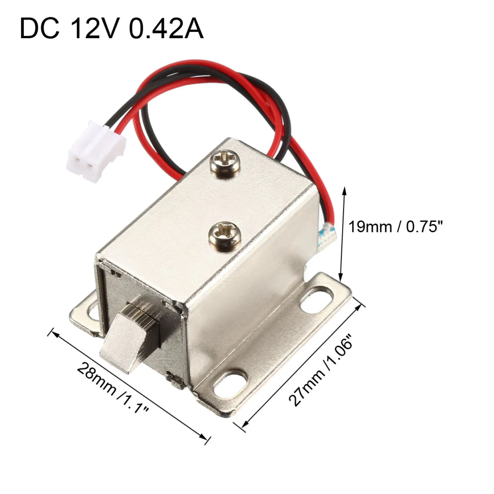 Electromagnet Solenoid Lock 5mm 12VDC 350mA - Image 4