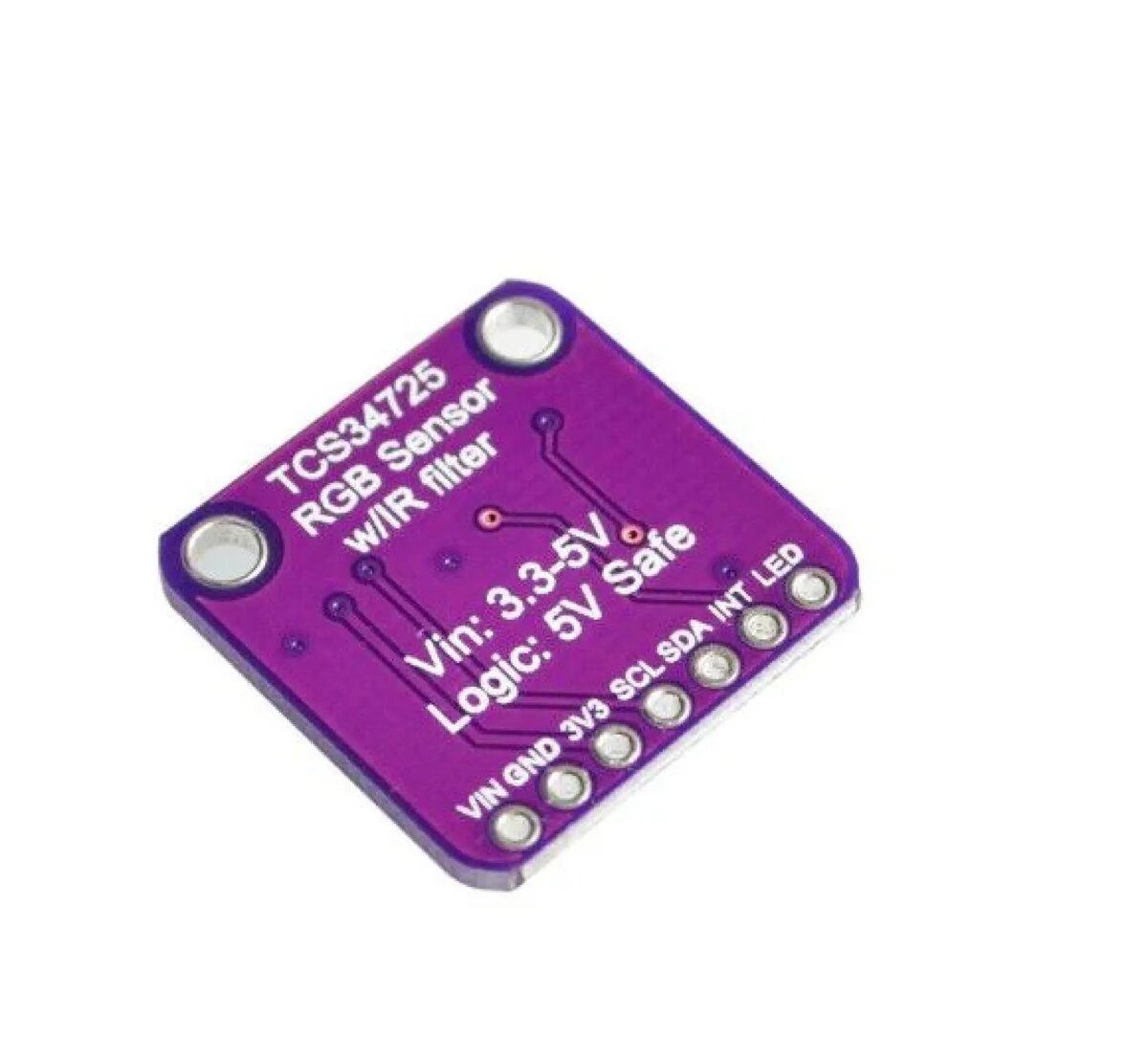 RGB Color Sensor with IR filter and White LED - TCS34725 - Image 4