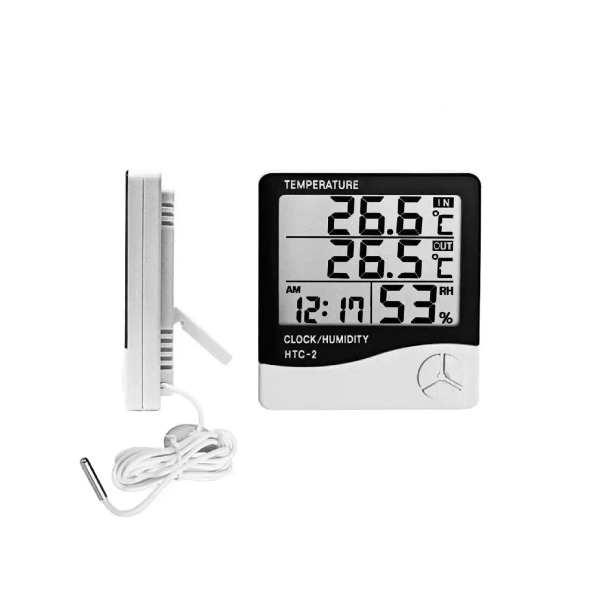 HTC-2 Digital Thermometer Hygrometer & Clock with Sensor Probe - Image 4