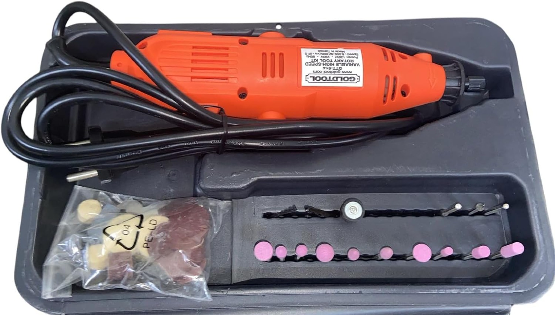 GTT-514 Variable High-Speed Rotary Tool Kit - 40 Pieces - Image 2