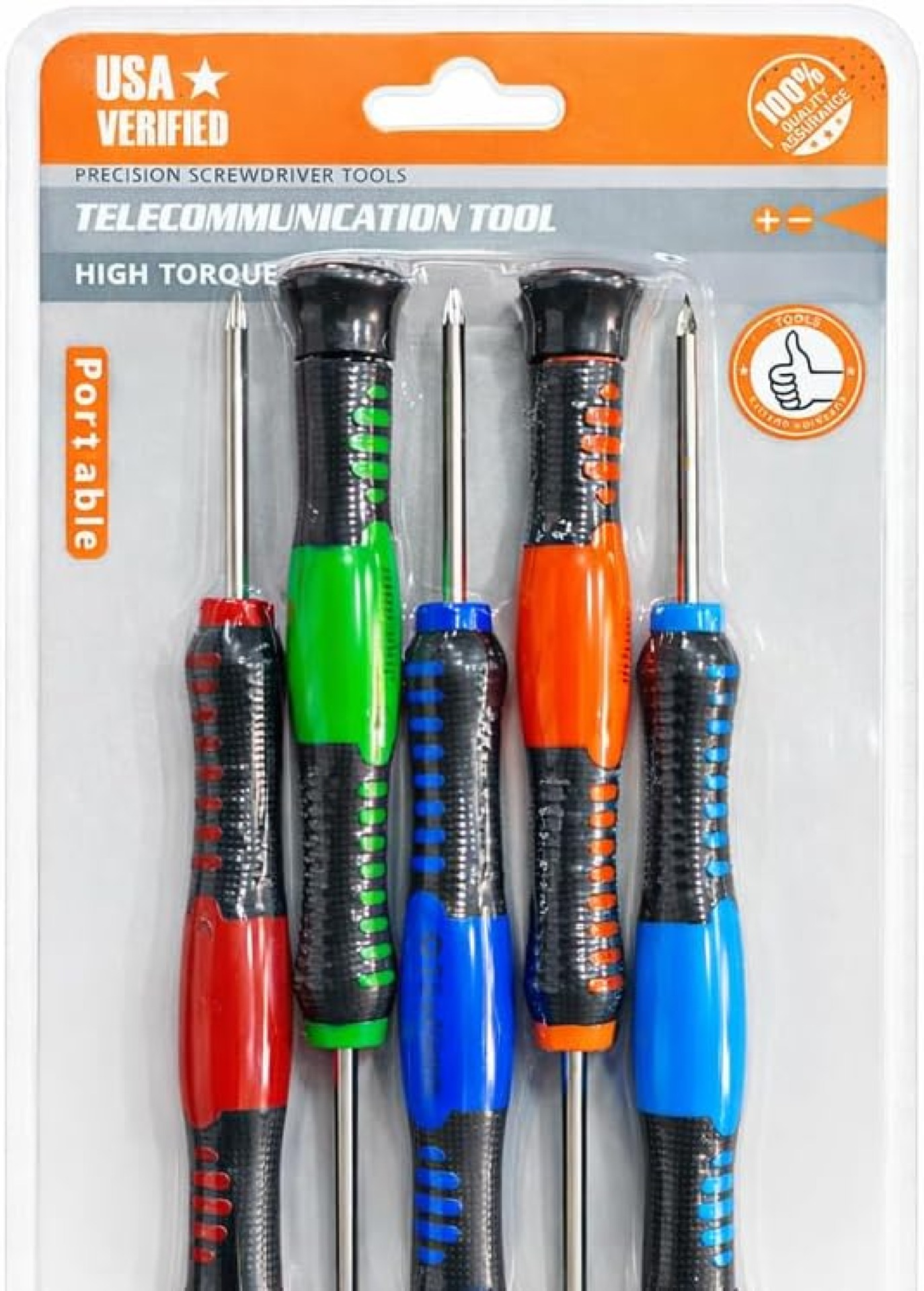 Electronics Precision Screwdriver Set 5PCS – T6, 1.2, 1.5, 0.8 & Star Bits for Tech Repair & DIY Use