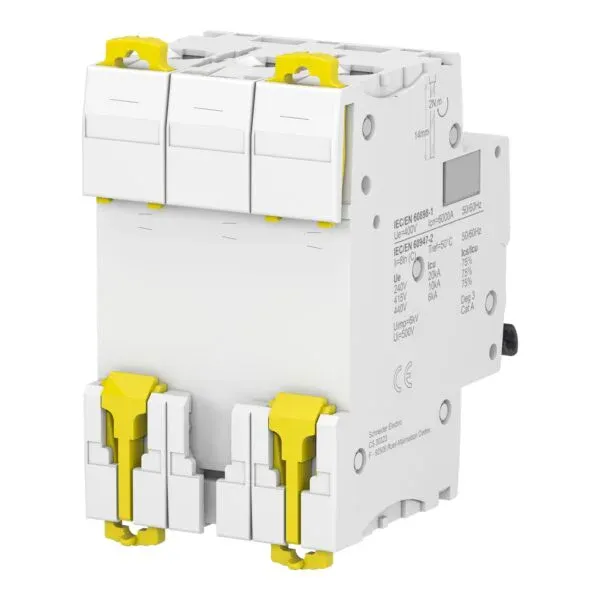 Schneider A9F77320 | Miniature circuit-breaker, Acti9 iC60N, 3P, 20 A, C curve, 6000 A (IEC 60898-1), 10 kA (IEC 60947-2) - Image 3