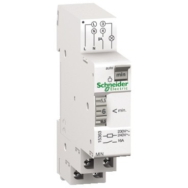 Schneider 15363 Acti 9 | Acti 9 – MIN – electromechanical timer – adjustable from 1 to 7 minutes