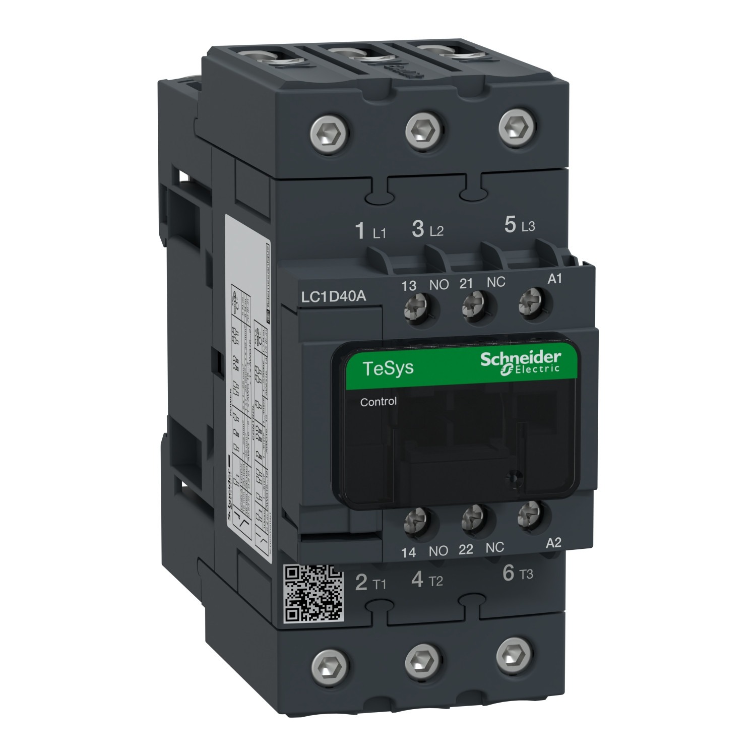 Schneider LC1D40AF7 | TeSys D contactor – 3P(3 NO) – AC-3 – <= 440 V 40 A – 110 V AC 50/60 Hz coil