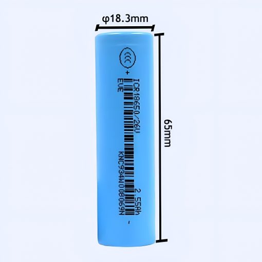 EVE ICR18650 Li-ion Rechargeable 18650 Battery 3.6V 14.3A 2550mAh ORIGINAL (NEW) - Image 3