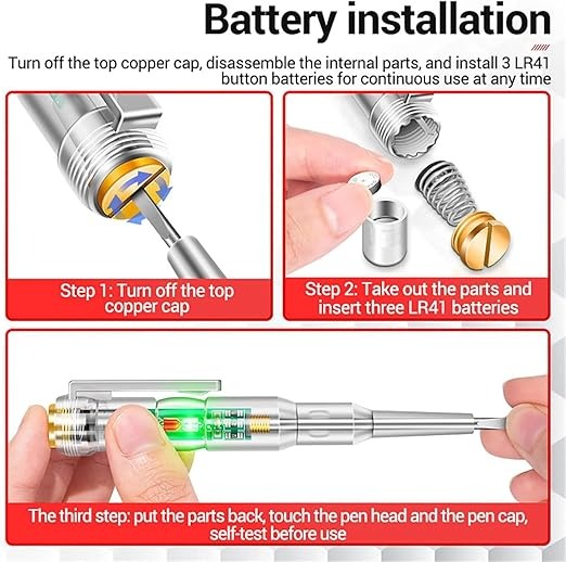 Multifunctional Power Detector Pens Neutral Voltage Wire tester - Image 4