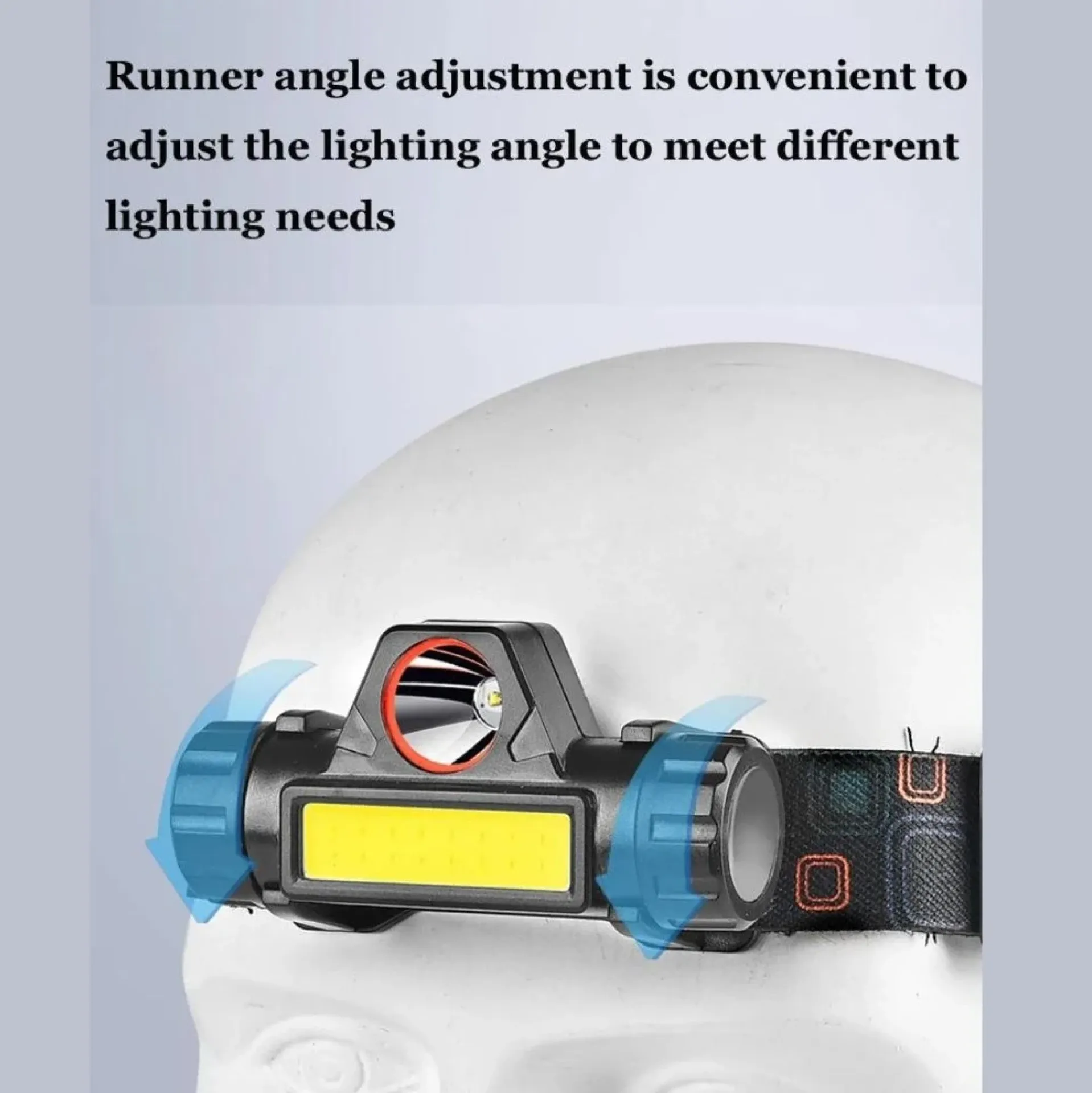 USB Rechargeable LED Head Lamp Flashlight with Magnetic Lightweight - Image 2