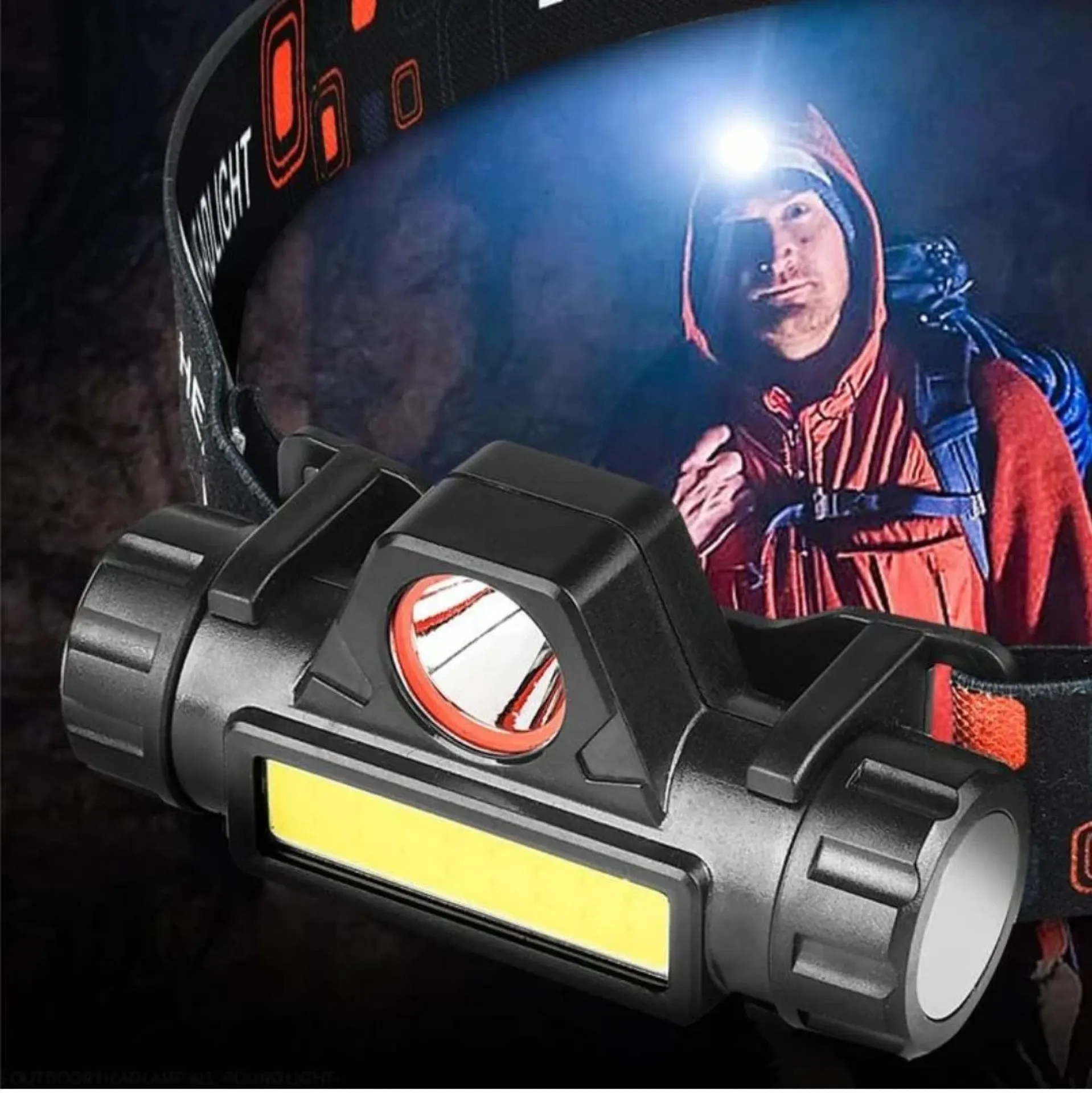 USB Rechargeable LED Head Lamp Flashlight with Magnetic Lightweight - Image 3