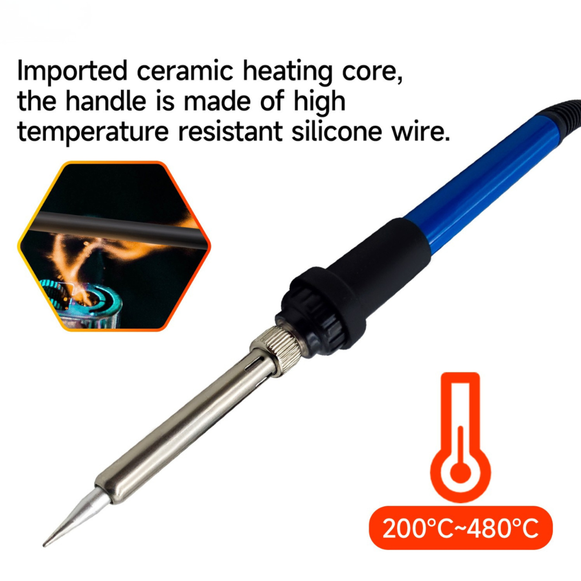 Hot Air Gun Soldering Station With Air & Temperature Controller CT-852D - Image 3