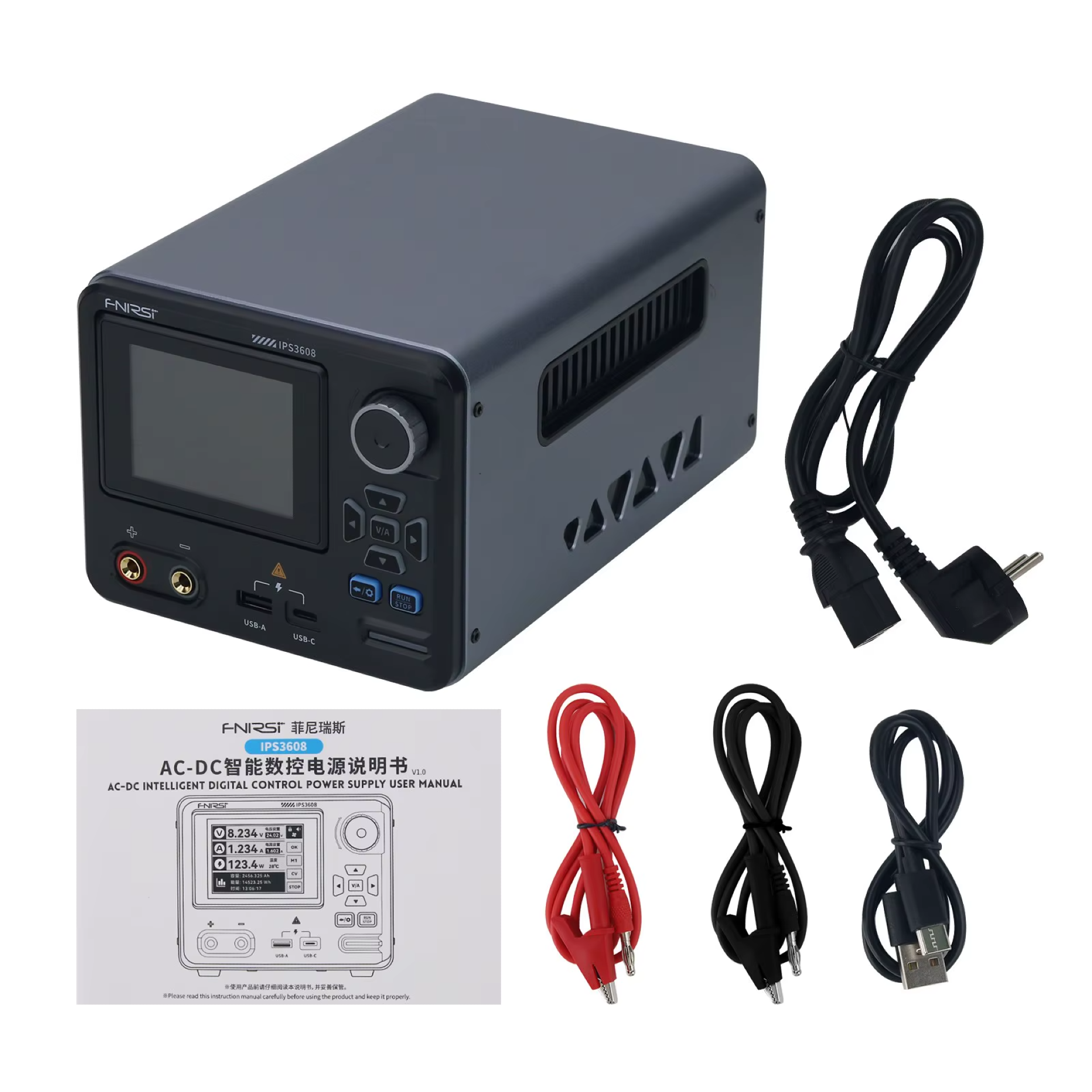 FNIRSI® IPS3608 AC-DC Intelligent Digital Control Power Supply - Image 2