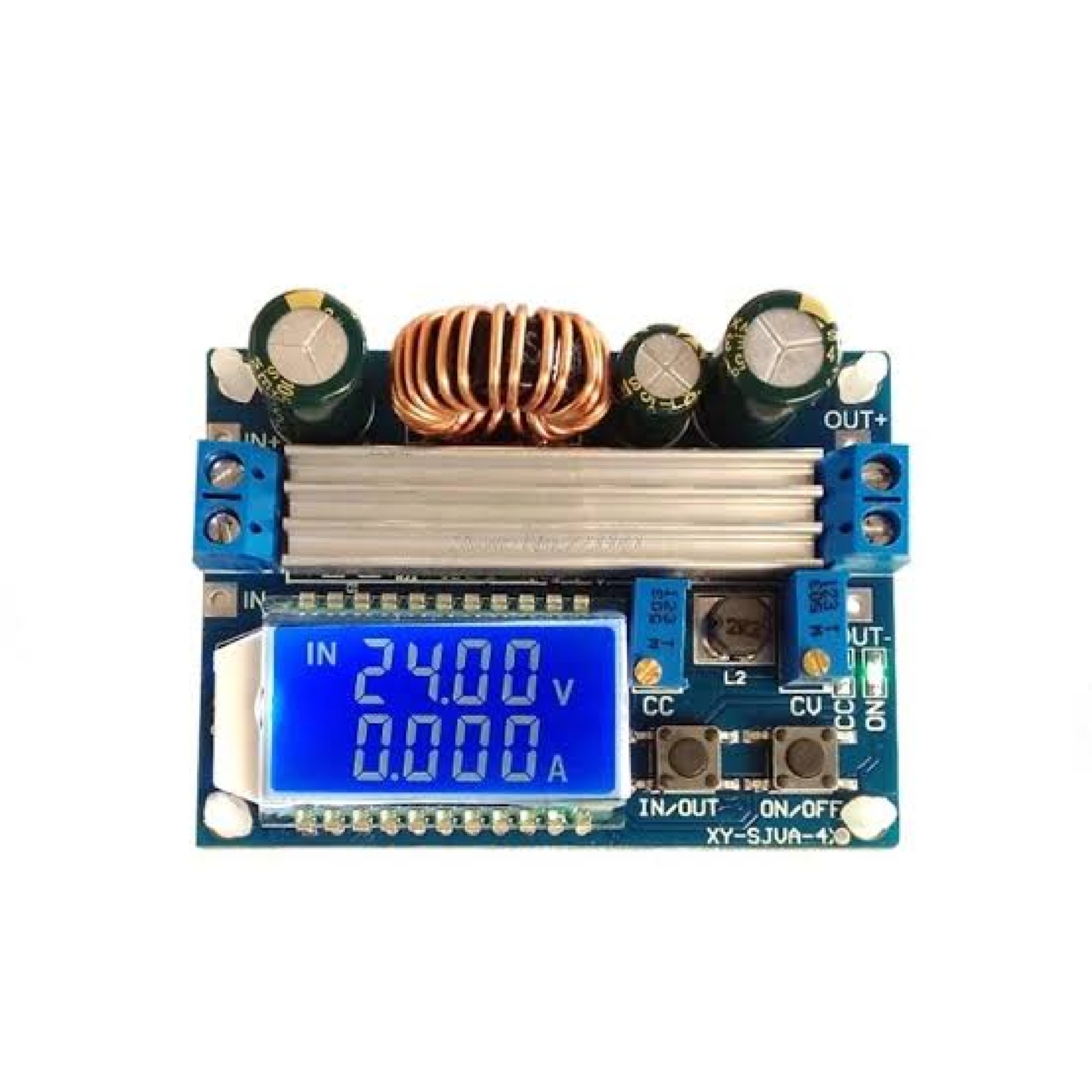 30V 4A Adjustable DC-DC Buck-Boost Voltage Regulator Module with LCD