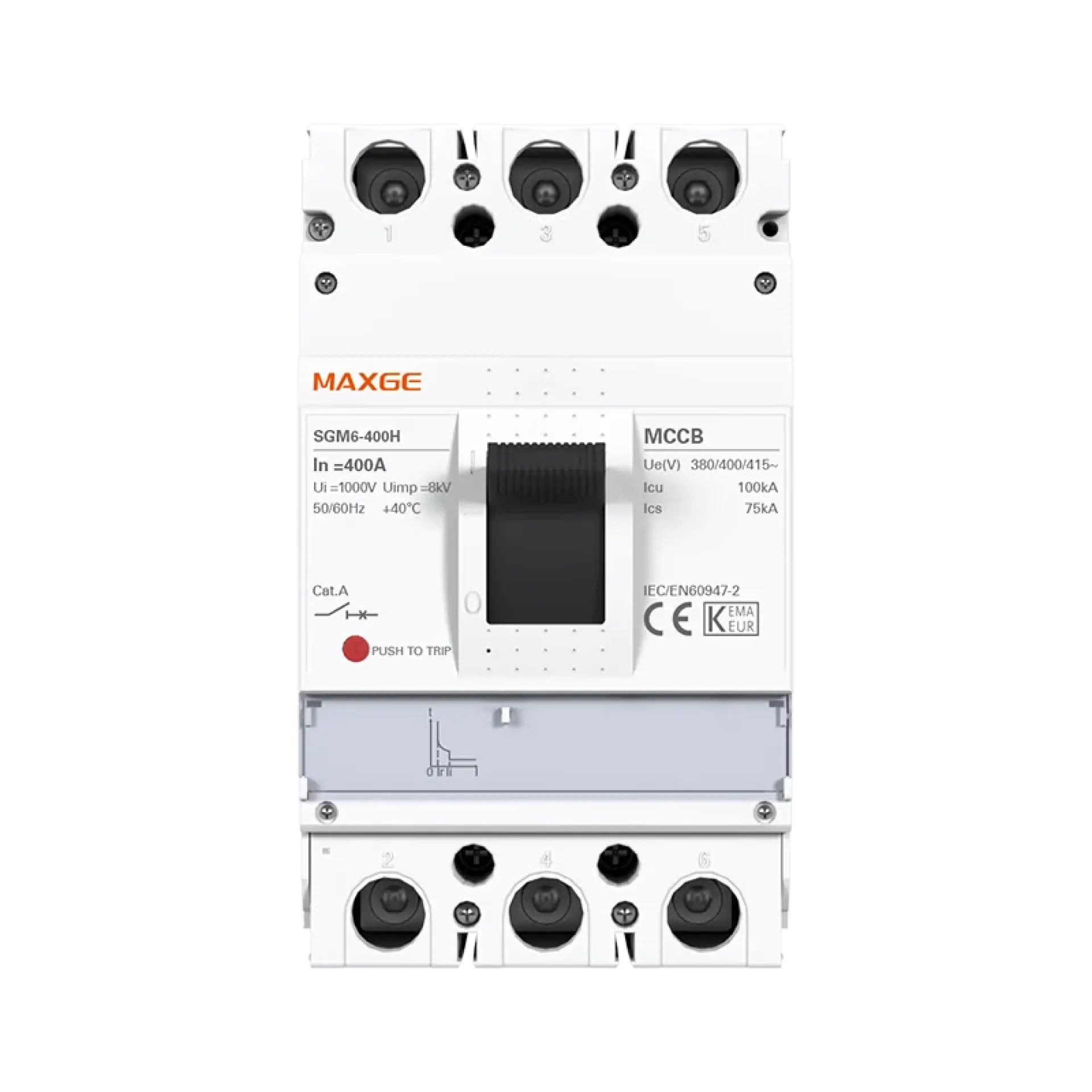 MAXGE SGM3S 400A Moulded Case Circuit Breaker (MCCB) - Image 2