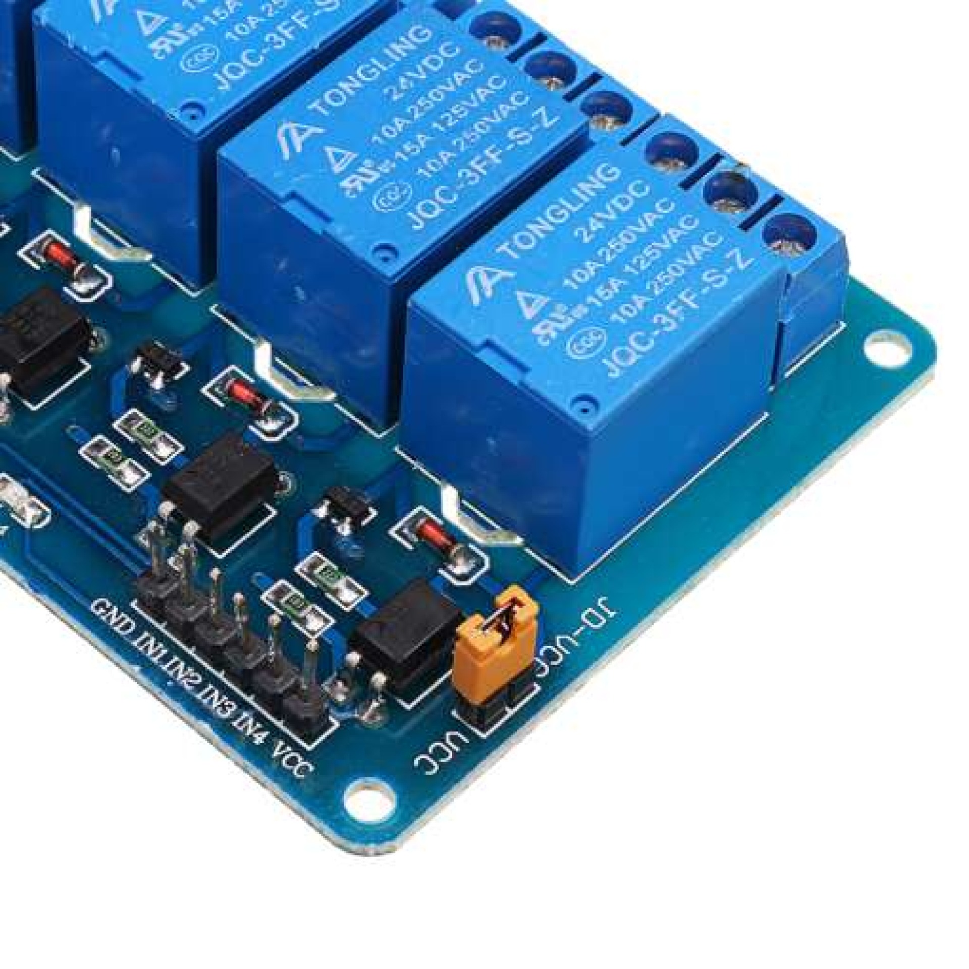 High-Power 4-Channel 24V Relay Module for Automation Systems - Image 3