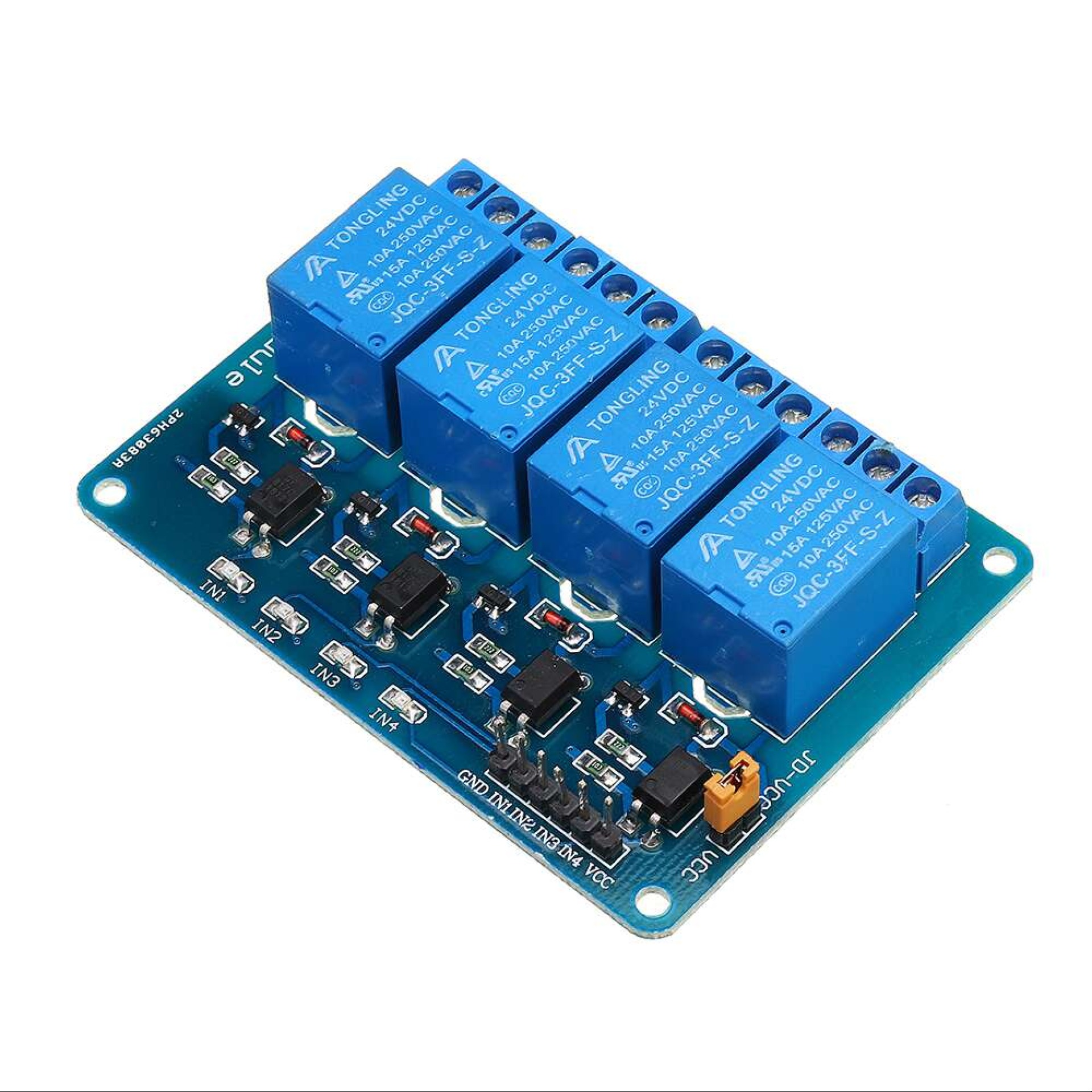 High-Power 4-Channel 24V Relay Module for Automation Systems - Image 5
