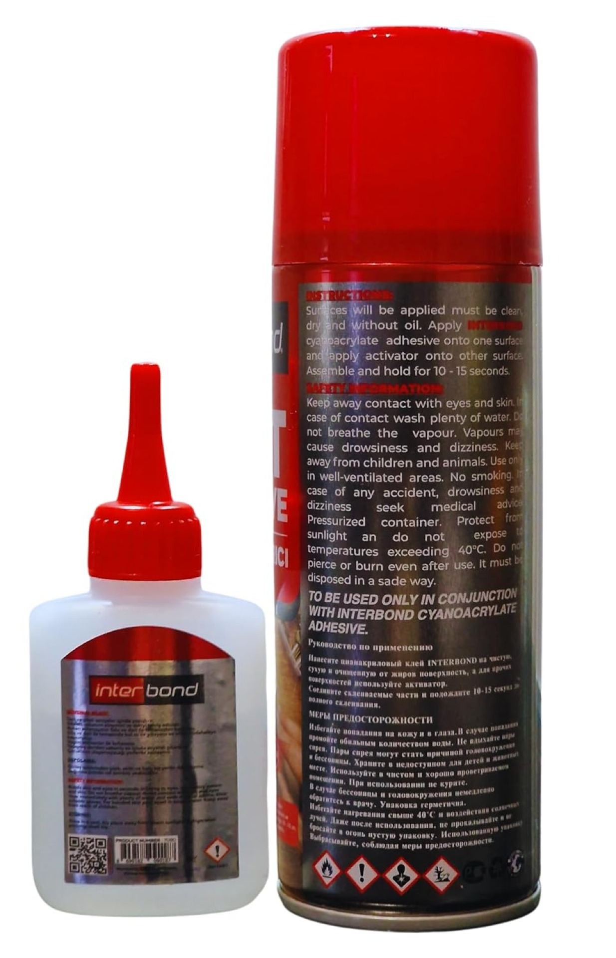 Interbond Fast Adhesive 100g + 400ml Activator Spray - Image 5