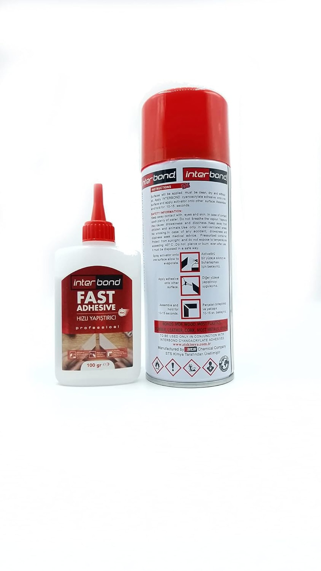 Interbond Fast Adhesive 100g + 400ml Activator Spray - Image 6