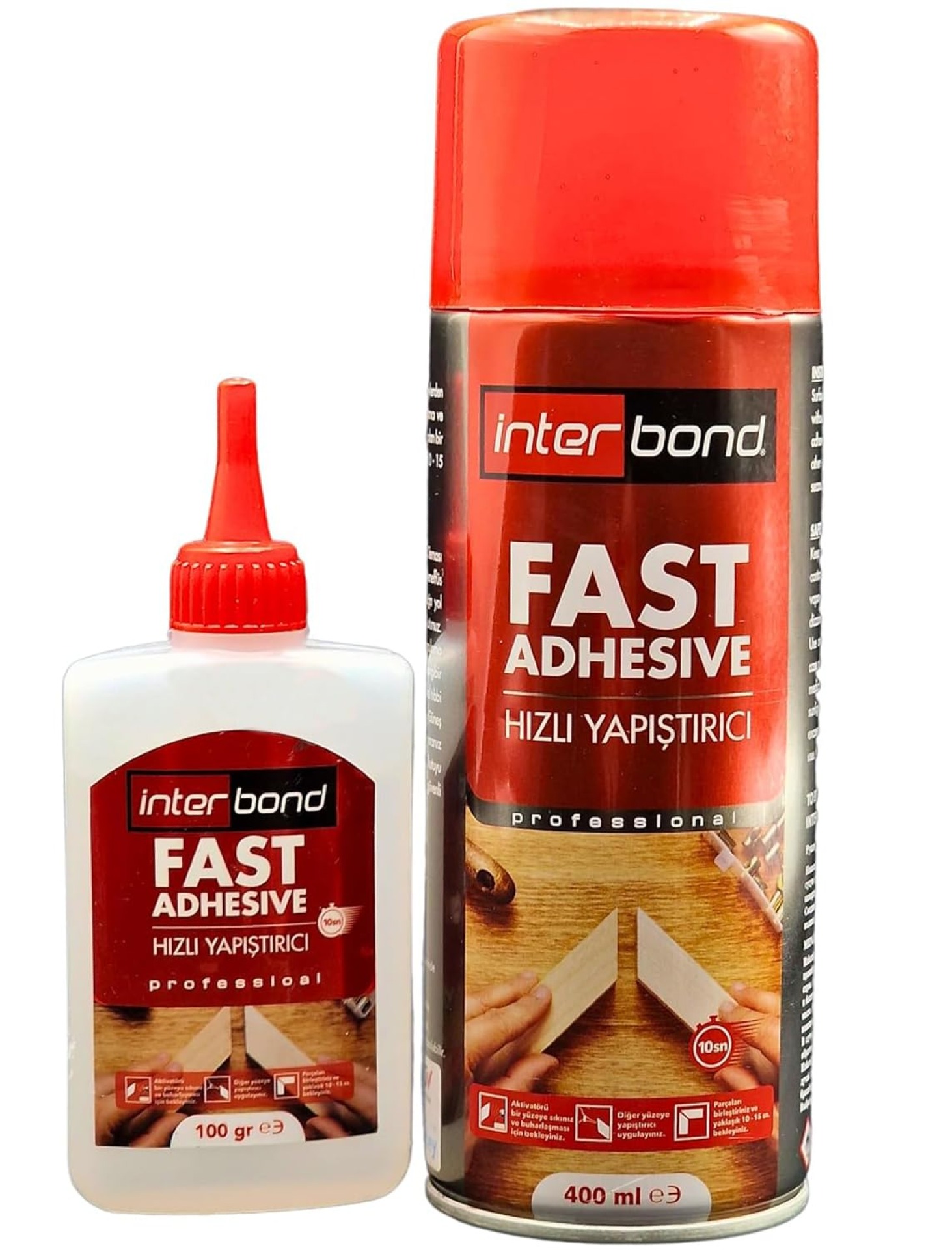 Interbond Fast Adhesive 100g + 400ml Activator Spray