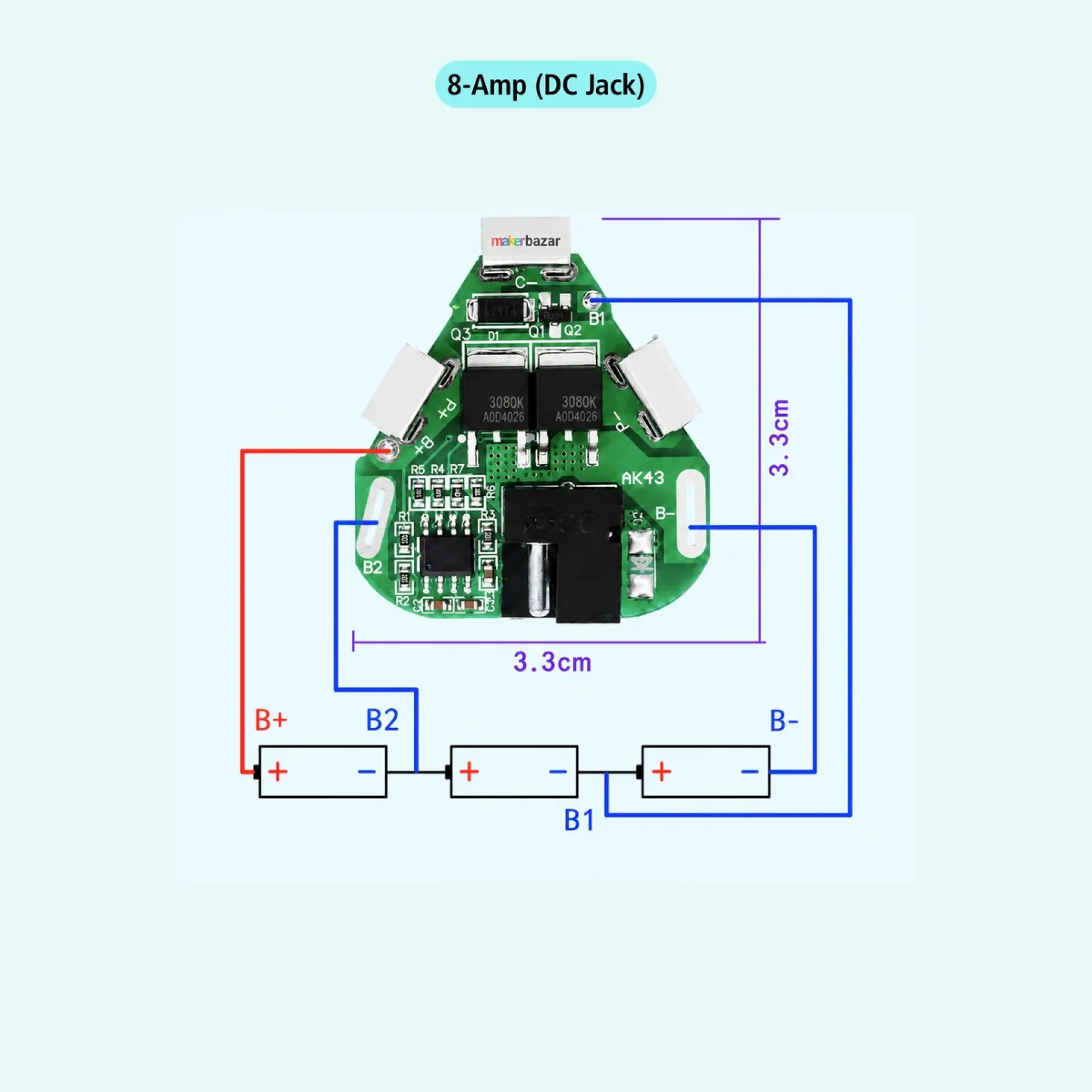 3S 12V 15A BMS 18650 Lithium Battery Protection Board for Cordless Hand-Drill Machine - Image 3