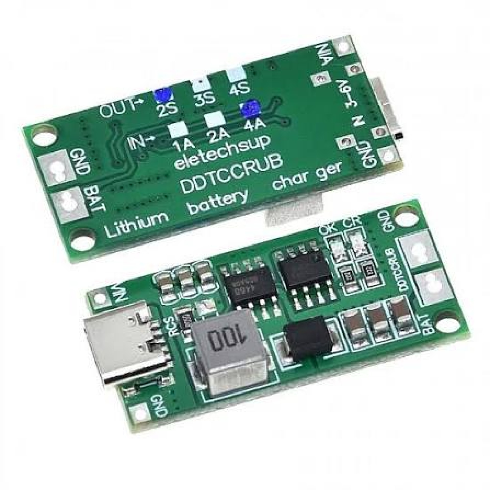 2S 8.4V 2A 18650 Lithium Battery Charger Module USB Type C - Image 2