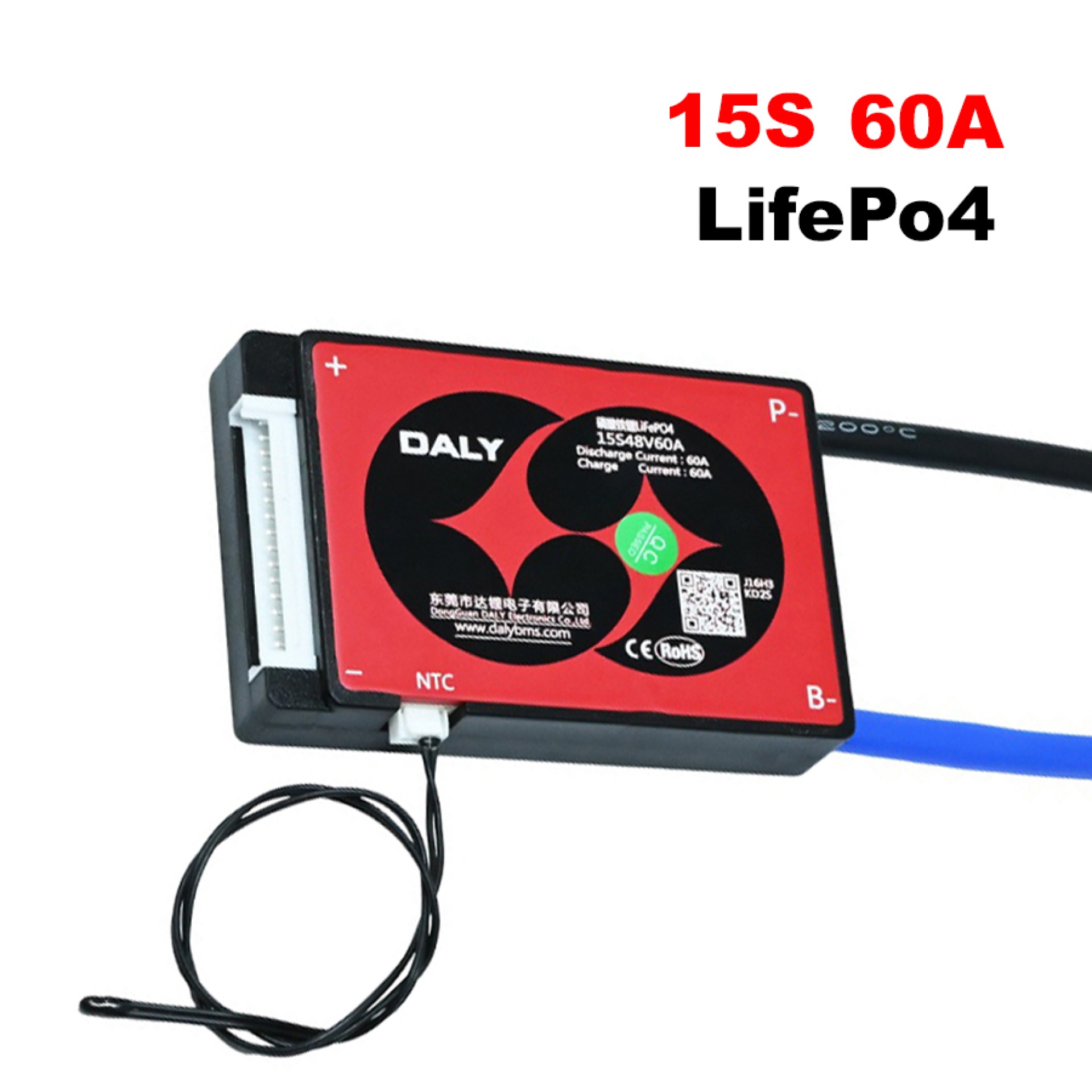 DALY LifePo4 Battery Charger Protection Module (BMS) 15S 60A 48V - Image 2