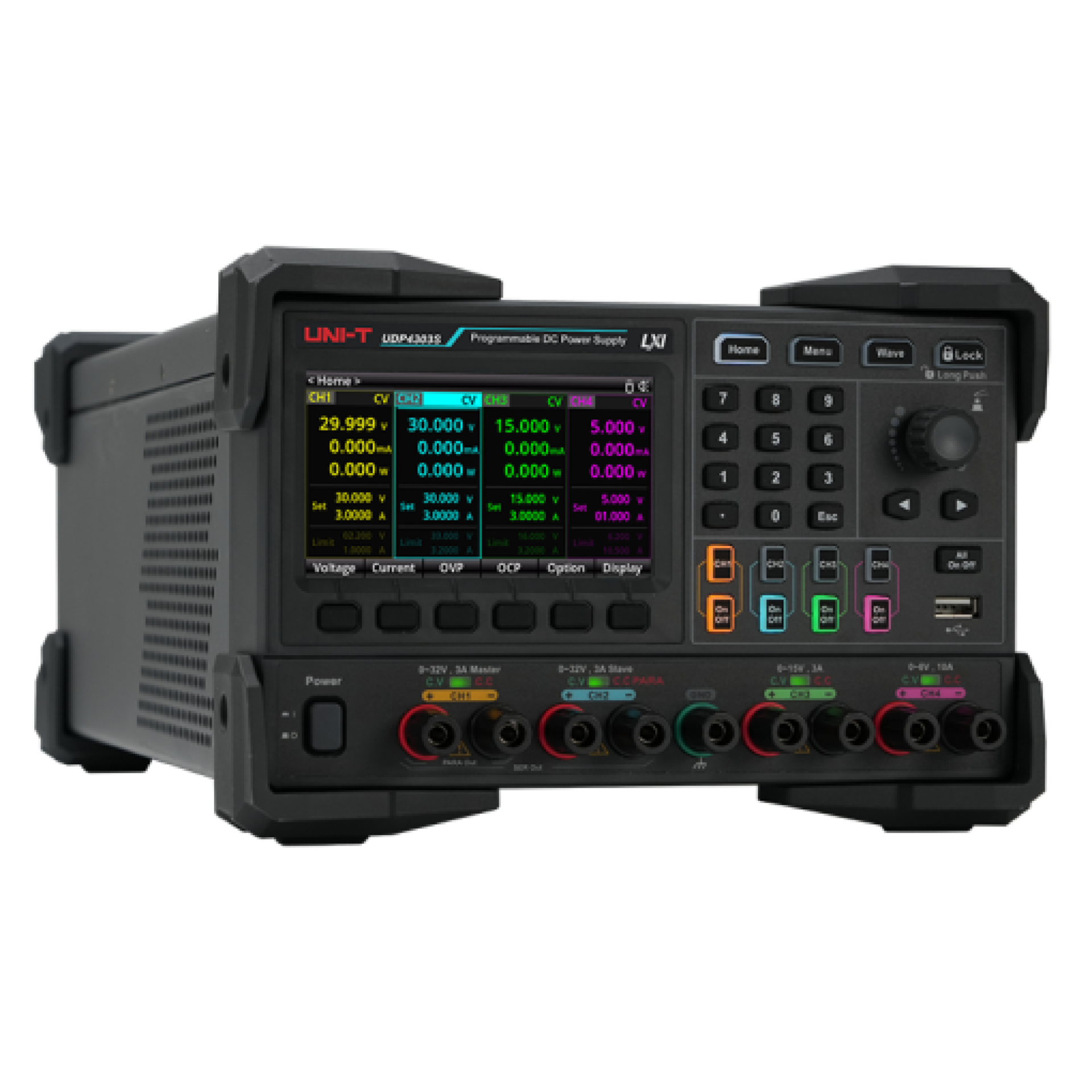 UNI-T UDP4303S Programmable Linear DC Power Supply 4Ch 297W 32V/10A - Image 2
