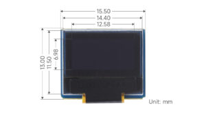 Waveshare 0.49inch OLED Display Module, 64×32 Resolution and I2C Communication