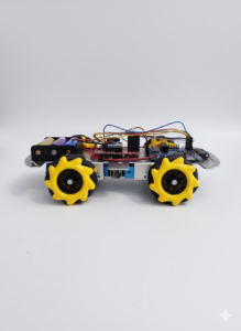 Aluminum Mobile Robot Plateform 4WD (with 4 DC Metal Geared Motor & 4 Mecanum Wheel)