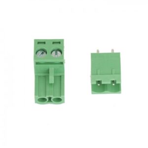 Pluggable Terminal Block 2 Pin 5.08mm Pitch (Straight Pin) – Set of M+F