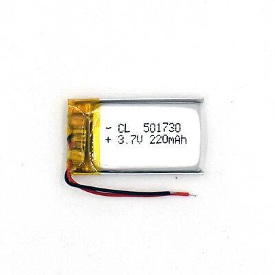 37v 501730 220 mah rechargeable li polymer battery li