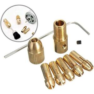 Mini Drill Accessories Drill Chucks Set 0.5-3mm Adapter Fits 2.3mm Motor Shaft