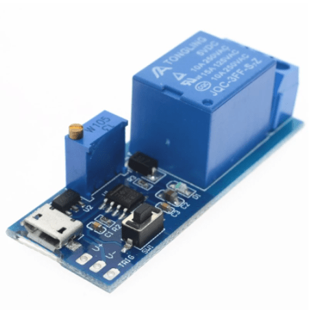 5V 30V Delay Relay Timer Module Trigger Delay Switch Micro USB Power Adjustable Relay Module