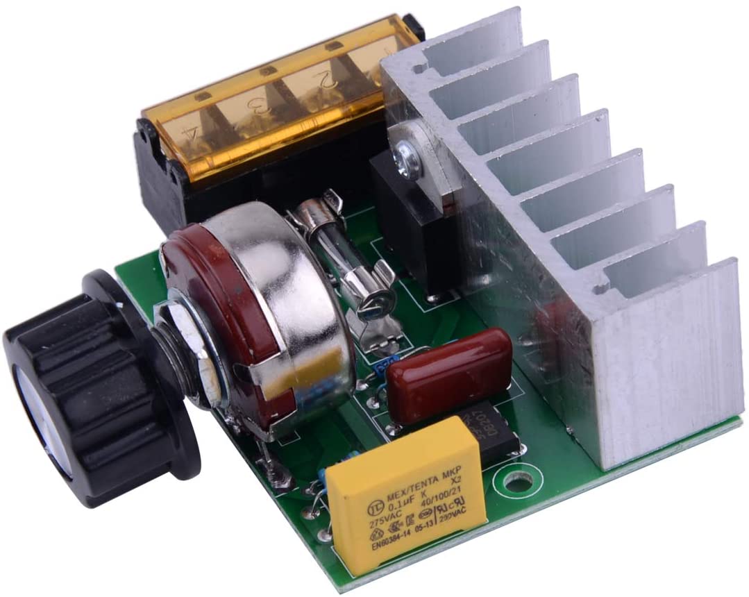 4000W 220V AC SCR Voltage Regulator Dimmer Electric Motor Speed Controller,  Silver, Robotbanao.com